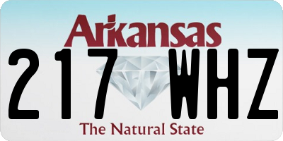 AR license plate 217WHZ