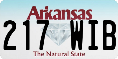 AR license plate 217WIB
