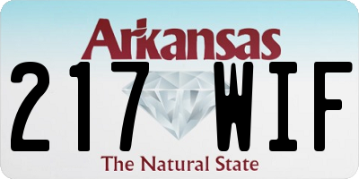 AR license plate 217WIF