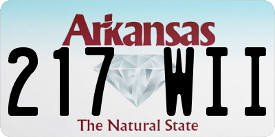 AR license plate 217WII