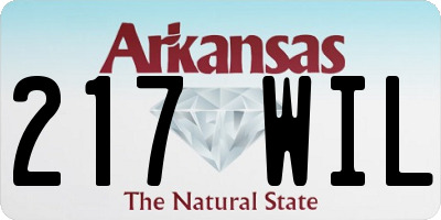 AR license plate 217WIL