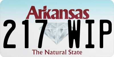 AR license plate 217WIP