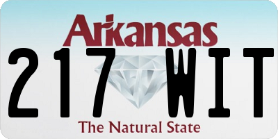 AR license plate 217WIT