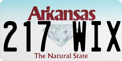 AR license plate 217WIX