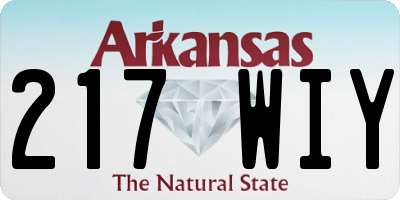 AR license plate 217WIY