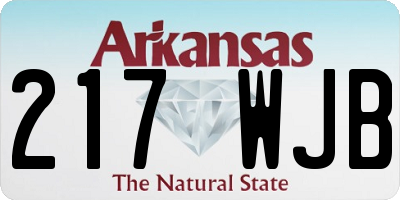 AR license plate 217WJB