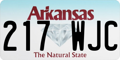 AR license plate 217WJC