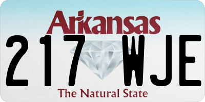 AR license plate 217WJE
