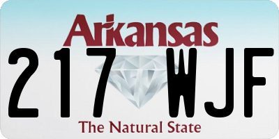 AR license plate 217WJF