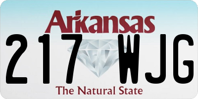 AR license plate 217WJG