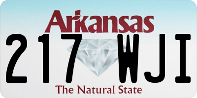 AR license plate 217WJI