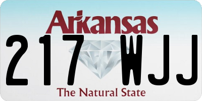 AR license plate 217WJJ