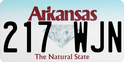 AR license plate 217WJN