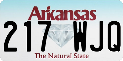 AR license plate 217WJQ