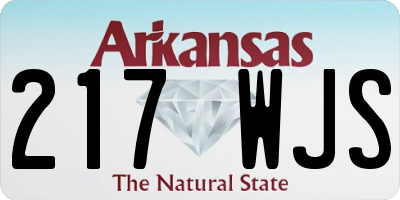 AR license plate 217WJS