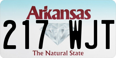 AR license plate 217WJT