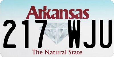 AR license plate 217WJU
