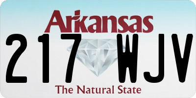 AR license plate 217WJV