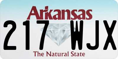 AR license plate 217WJX