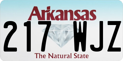 AR license plate 217WJZ