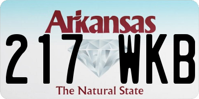 AR license plate 217WKB