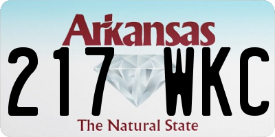 AR license plate 217WKC
