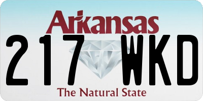 AR license plate 217WKD