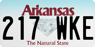 AR license plate 217WKE