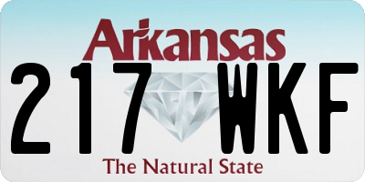 AR license plate 217WKF