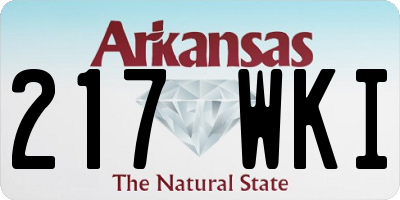 AR license plate 217WKI