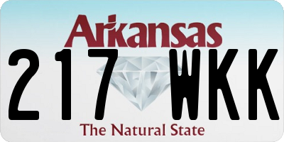 AR license plate 217WKK