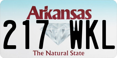AR license plate 217WKL