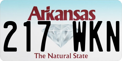 AR license plate 217WKN