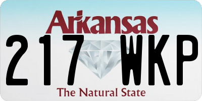 AR license plate 217WKP