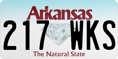 AR license plate 217WKS