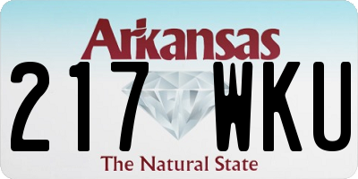 AR license plate 217WKU