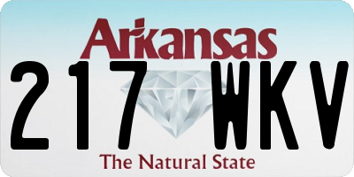 AR license plate 217WKV