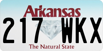 AR license plate 217WKX