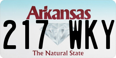 AR license plate 217WKY