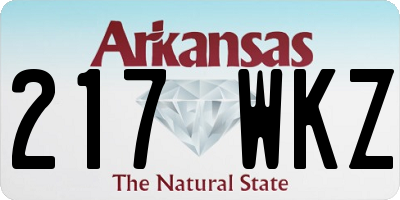 AR license plate 217WKZ