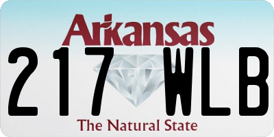 AR license plate 217WLB