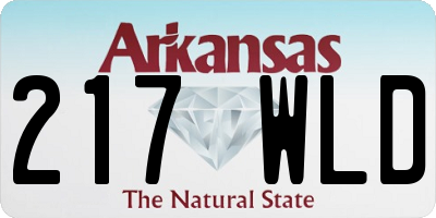 AR license plate 217WLD