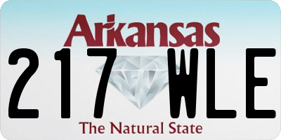AR license plate 217WLE