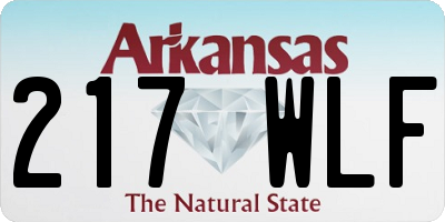 AR license plate 217WLF