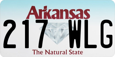 AR license plate 217WLG