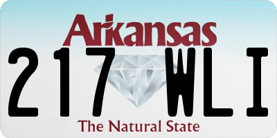 AR license plate 217WLI