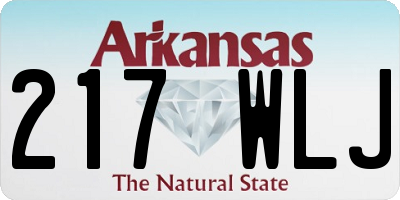 AR license plate 217WLJ