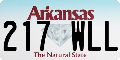 AR license plate 217WLL
