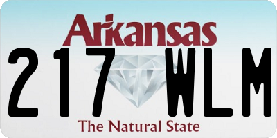 AR license plate 217WLM