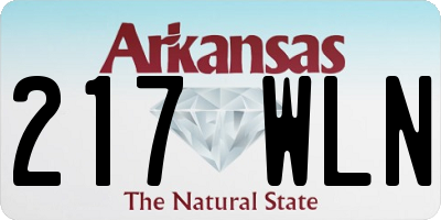 AR license plate 217WLN